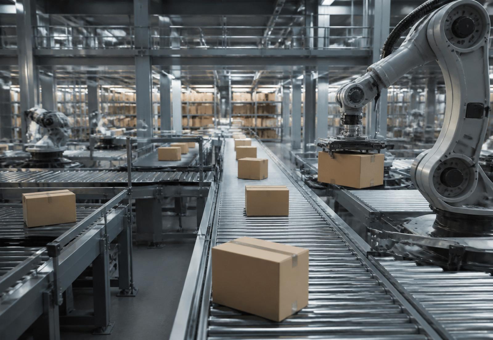 Automated conveyor and sortation in distribution centre